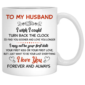 I Wish I Could Turn Back The Clock Street Conversation, Personalized Mug, Christmas Gift For Him