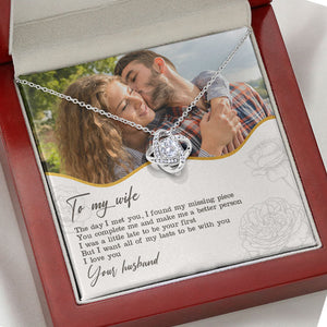The Day I Met You, Personalized Luxury Necklace, Message Card Jewelry, Gifts For Her, Custom Photo