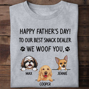 Snack Dealer, Personalized T Shirt, Custom Shirt For Dog Lovers, Personalized Gifts