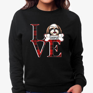 Funny dog sweater, personalized gift for dog lovers - Love, custom sweater for dog lovers