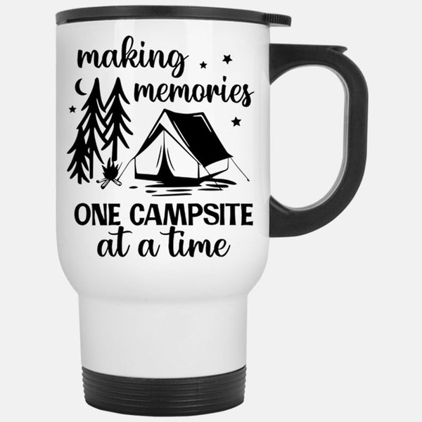 Personalized Couple Camping Tumbler, Making Memories One Campsite