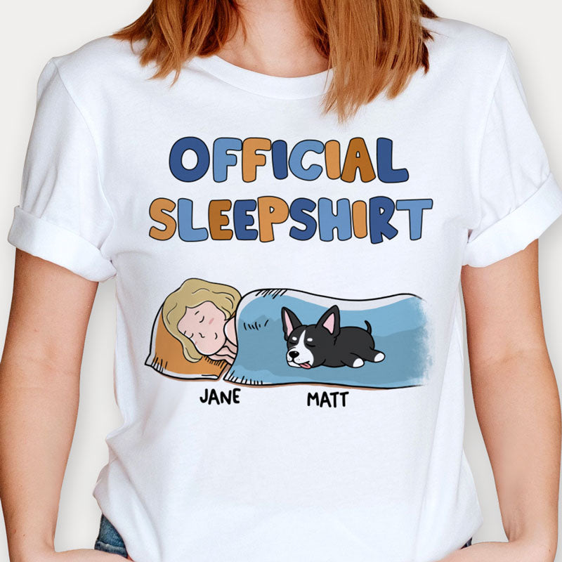 Lazy Dog Offical Sleepshirt, Personalized Shirt, Custom Gifts For Dog Lovers