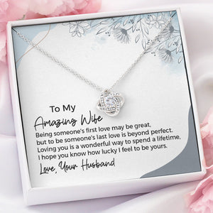To Be Someone's Last Love, Personalized Luxury Necklace, Message Card Jewelry, Gifts For Her