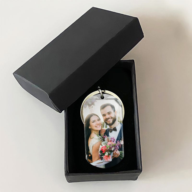 Wherever You Go, Personalized Keychain, Anniversary Gifts For Him, Photo Custom