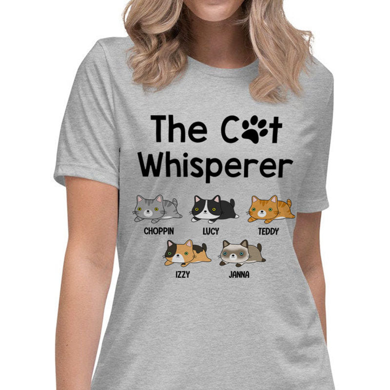 The Cat Whisperer, Custom Shirt, Personalized Gifts for Cat Lovers