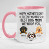 To The World's Best Dog Mom, Personalized Accent Mug, Mother's Day Gifts