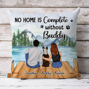 No Home Complete Without Dogs, Personalized Pillows, Custom Gift for Dog Lovers