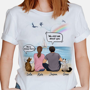 I Still Talk About You I Miss You Couple, Custom Shirt For Cat Lovers, Memorial Gifts