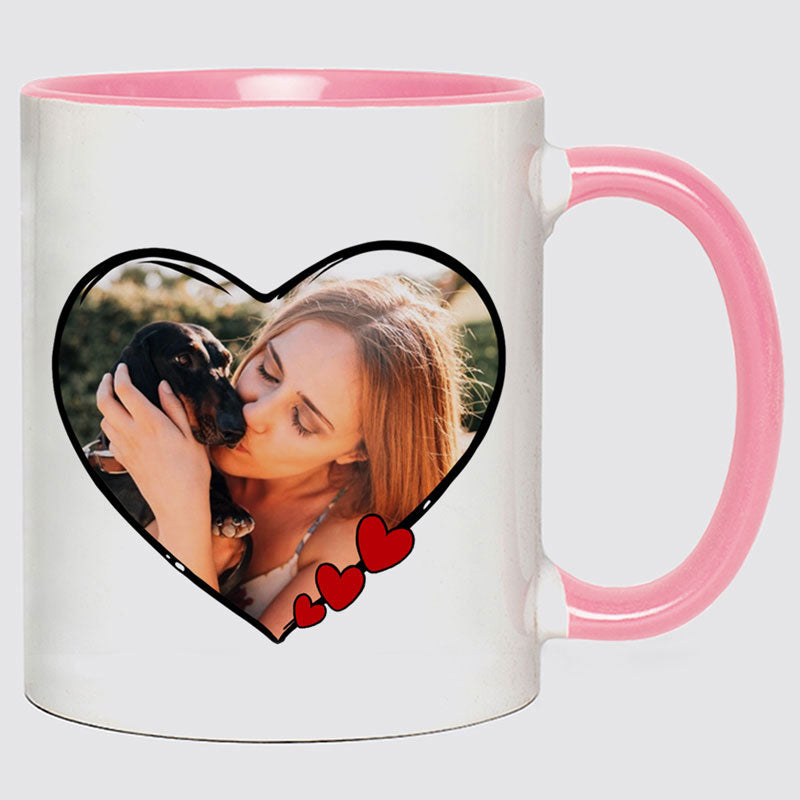 Mother and Daughter Best Friends For Life Personalized Clipart Mug -  Mother's Day Accent Mug - Gift For Mom