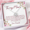 Your Unending Support, Luxury Necklace, Custom Message Card Jewelry, Mother's Day Gifts