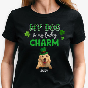 My Dogs Are My Lucky Charms, Personalized Shirt For Dog Lovers, St. Patrick's Day Gifts