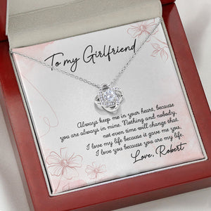 Always Keep Me In Your Heart, Personalized Luxury Necklace, Message Card Jewelry, Gifts For Her