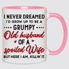 Grumpy Old Husband, Personalized Funny Mug, Valentine's Day Gift For Him