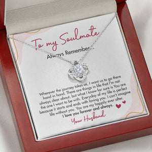 Wherever The Journey Takes Us, Personalized Luxury Necklace, Message Card Jewelry, Gifts For Her