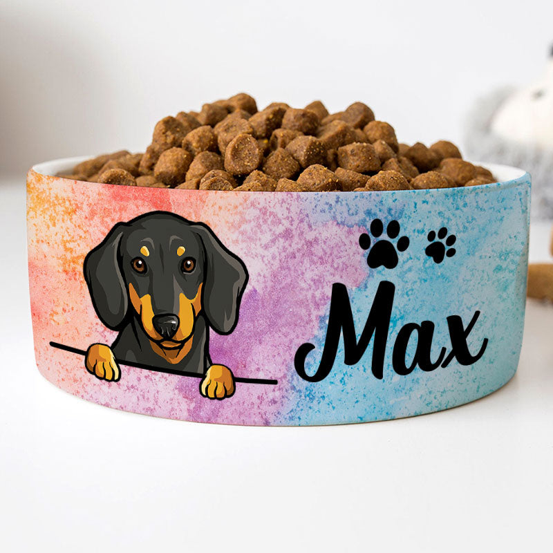 Personalized puppy bowls sale