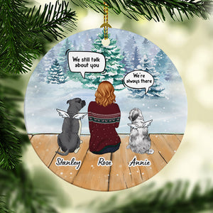 I Still Talk About You, Personalized Christmas Ornaments, Custom Memorial Gifts, Gift For Dog Lovers