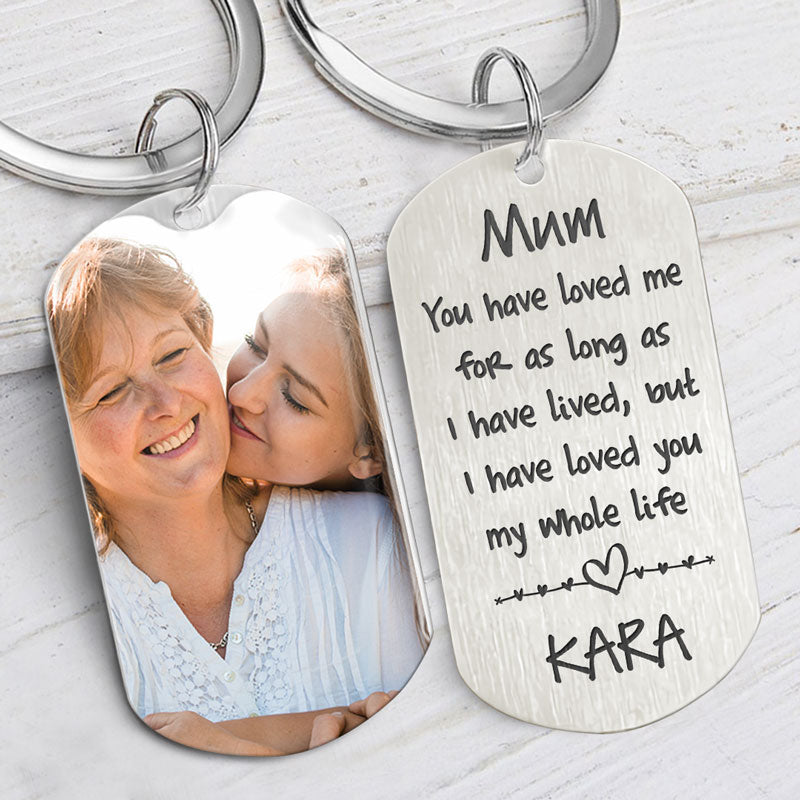 Personalized Sympathy Gifts, Custom Photo Keychain - Until We Meet Again, Memorial Keychain, PersonalFury, with Gift Box / Pack 2