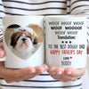 Father's Day Gift To Best Dog Dad, Customized Mug, Personalized Gift for Dog Lovers