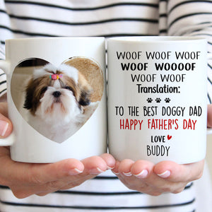 Father's Day Gift To Best Dog Dad, Customized Mug, Personalized Gift for Dog Lovers