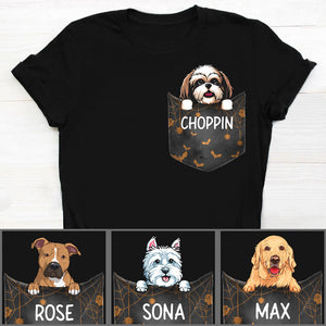 Pocket Custom T Shirts, Halloween, Personalized Gifts for Dog Lovers
