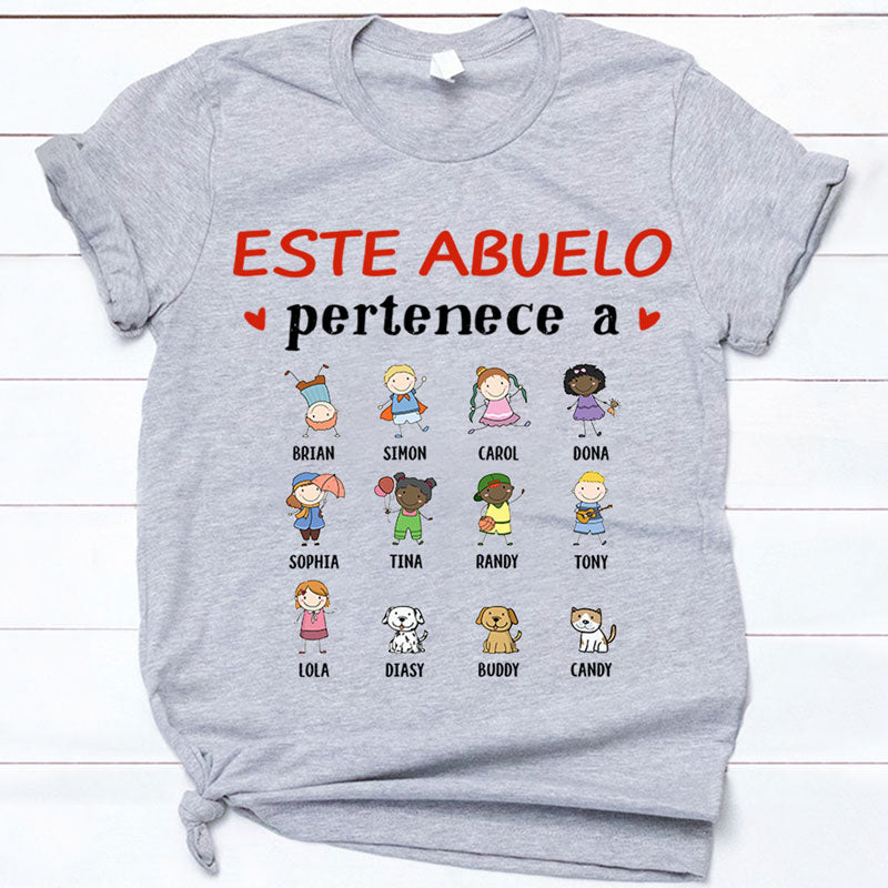 This Belongs to, Spanish Espanol, Custom T Shirt, Funny Family