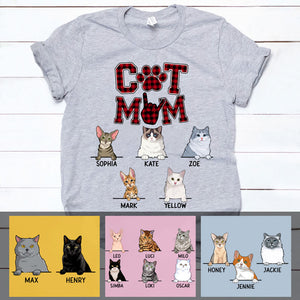 Cat Mom, Custom Shirt, Personalized Gifts for Cat Lovers