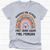 Custom School Name and Grade, Personalized Back To School Shirt, Teacher Gift