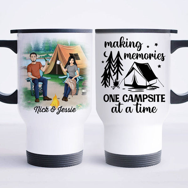 Making Campsite Memories, Personalized Camping Travel Mug, Gift For Ca