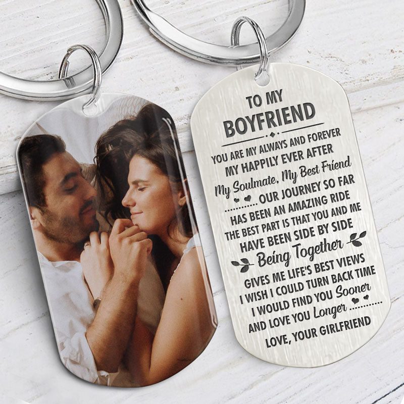 My Happily Ever After, Personalized Keychain, Gifts For Him, Custom Photo