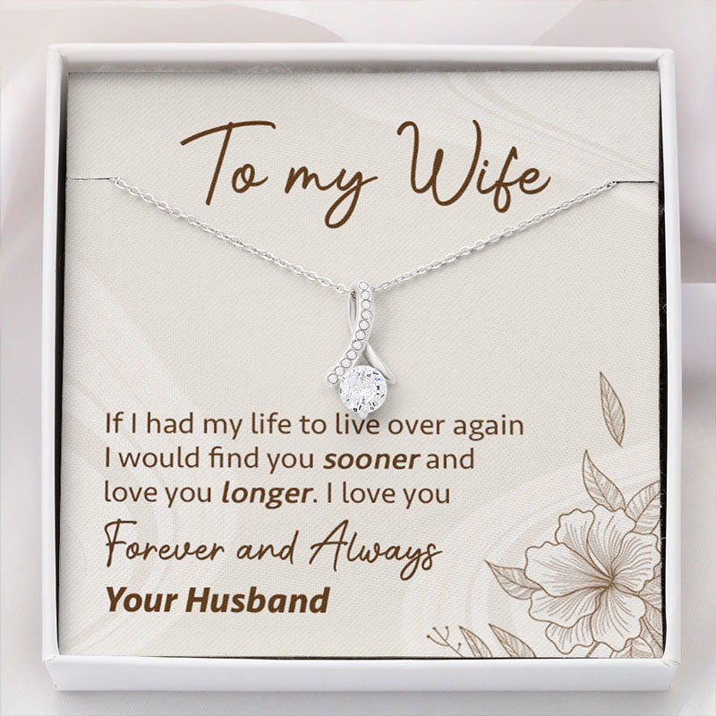 If I Had My Life To Live Over, Personalized Luxury Necklace, Message Card Jewelry, Gifts For Her