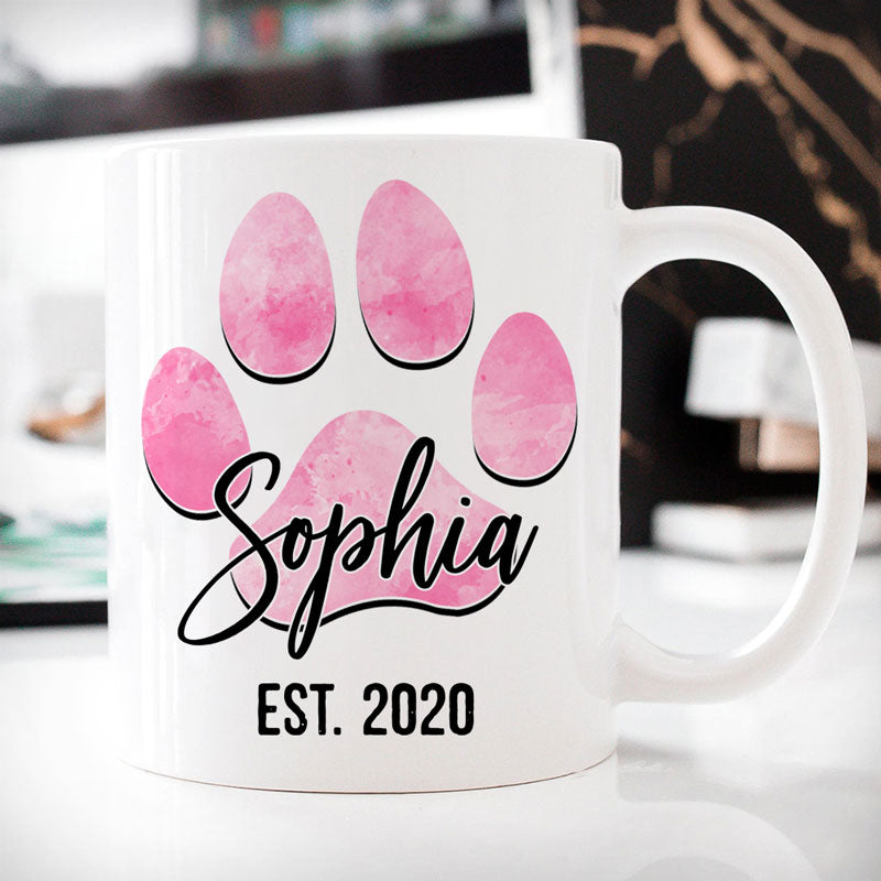Discover Perfect Paw, Funny Personalized Coffee Mug, Custom Gift for Dog Lovers