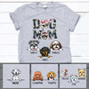 Dog Mom, Pink Flower, Custom T Shirt, Personalized Gifts for Dog Lovers