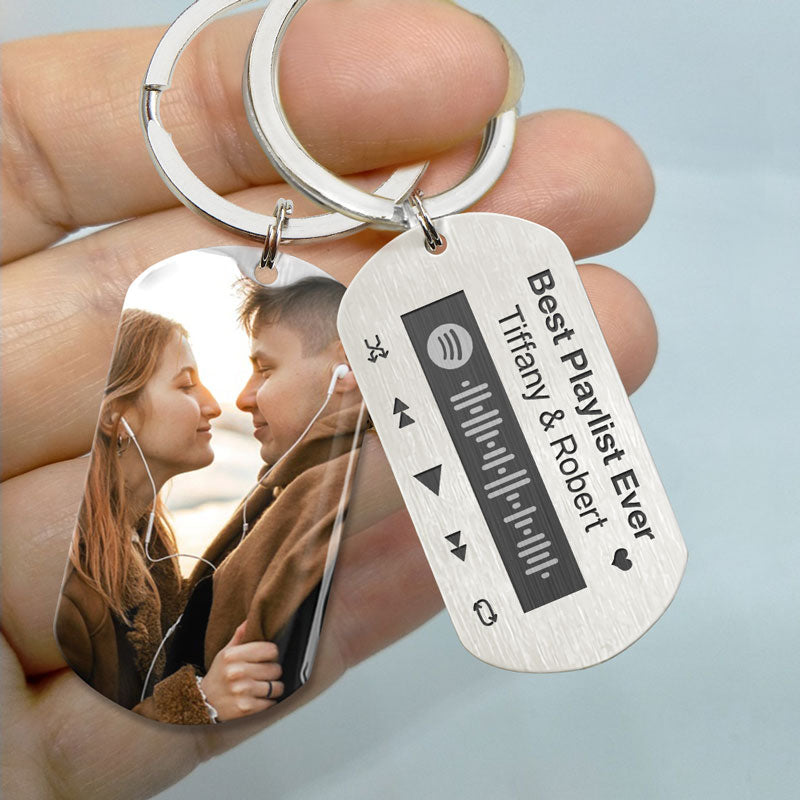 Love Songs, Personalized Keychain, Anniversary Gifts For Him, Custom Photo