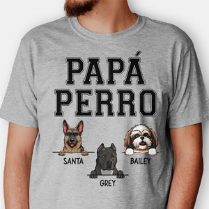 Dog Dad Spanish Espanol, Custom T Shirt, Personalized Gifts for Dog Lovers