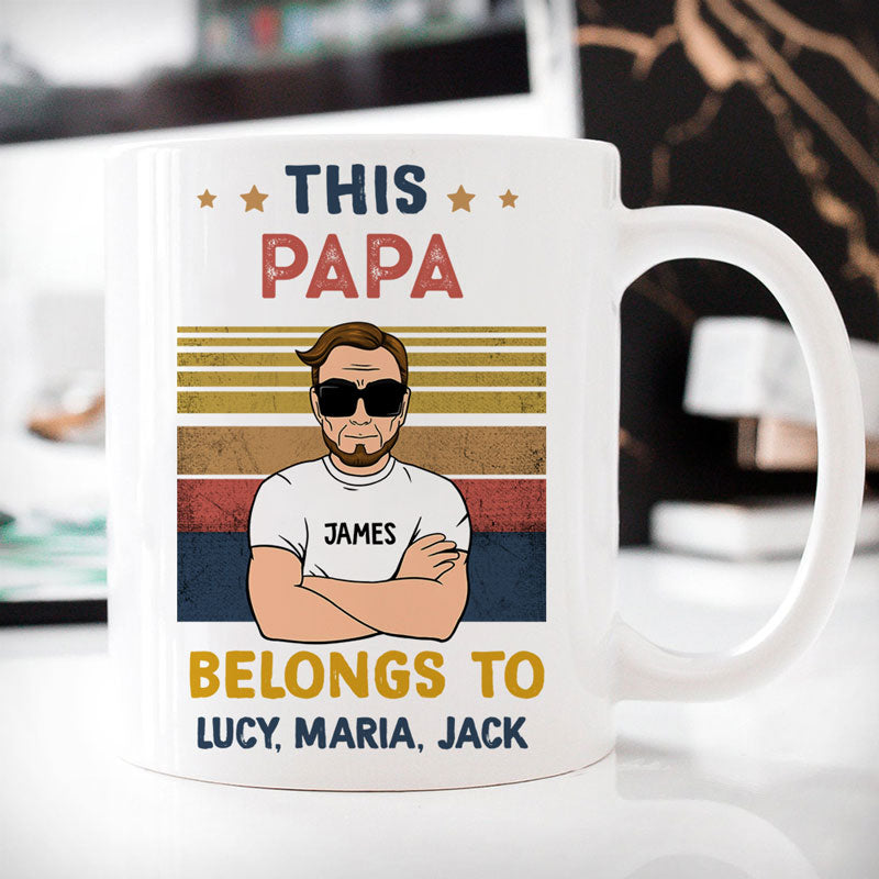 This Belongs To Old Man, Personalized Mug, Gifts for Dads and Grandpas, Father's Day Gifts