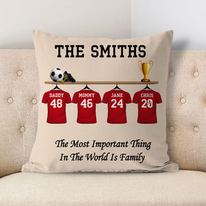 Personalized Football Team, Custom Family Gift, Custom Pillow