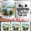 Camping Partner for Life, Customized Camping Couple mug, Anniversary gifts, Personalized gifts