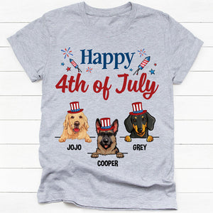 Happy 4th Of July, Gift For Dog Lover, Custom Shirt For Dog Lovers, Personalized Gifts