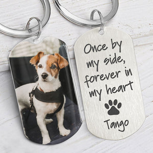 PersonalFury Pet Memorial Gift Custom Photo Keychain