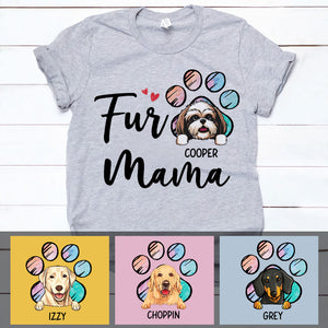 Fur Mama, Custom T Shirts, Personalized Gifts for Dog Lovers