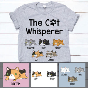 The Cat Whisperer, Custom Shirt, Personalized Gifts for Cat Lovers