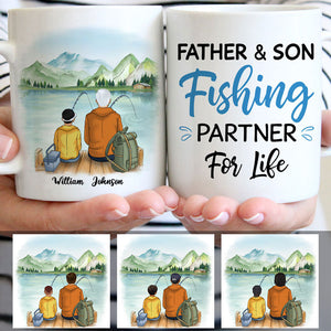 Father and Son Fishing Partner for Life, Customized mug, Personalized -  PersonalFury
