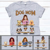 Dog Mom, Leopard, Personalized Dogs Shirt, Customized Gifts for Dog Lovers, Custom Tee