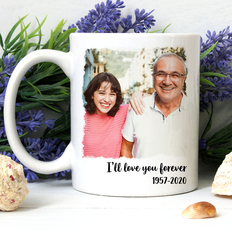 Square Frame Custom Photo, Custom Coffee Mugs, Father's Day gift, Anniversary gifts