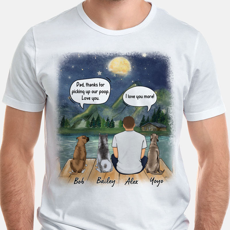 Thanks For Picking Up Our Poop Conversation, Personalized Shirt, Gifts For Dog Lovers