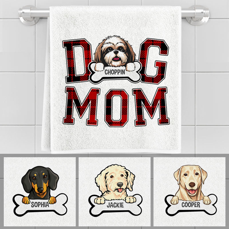 Dog Mom, Personalized Towels, Custom Gifts for Dog Lovers