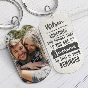 You Are Awesome, Personalized Keychain, Anniversary Gifts For Him, Custom Photo