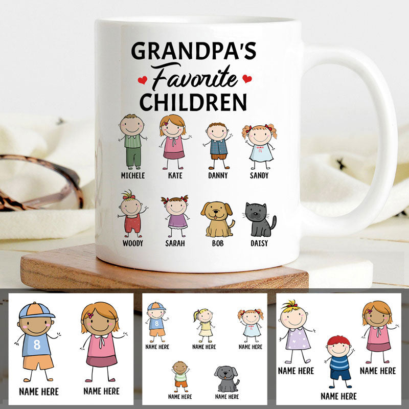 Custom Family Photo and Name Coffee Mug